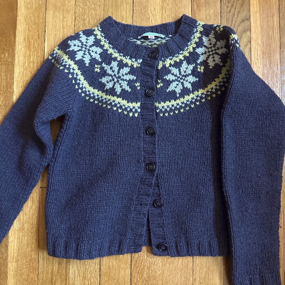 Bonpoint girl brown knit sweater (size 10)